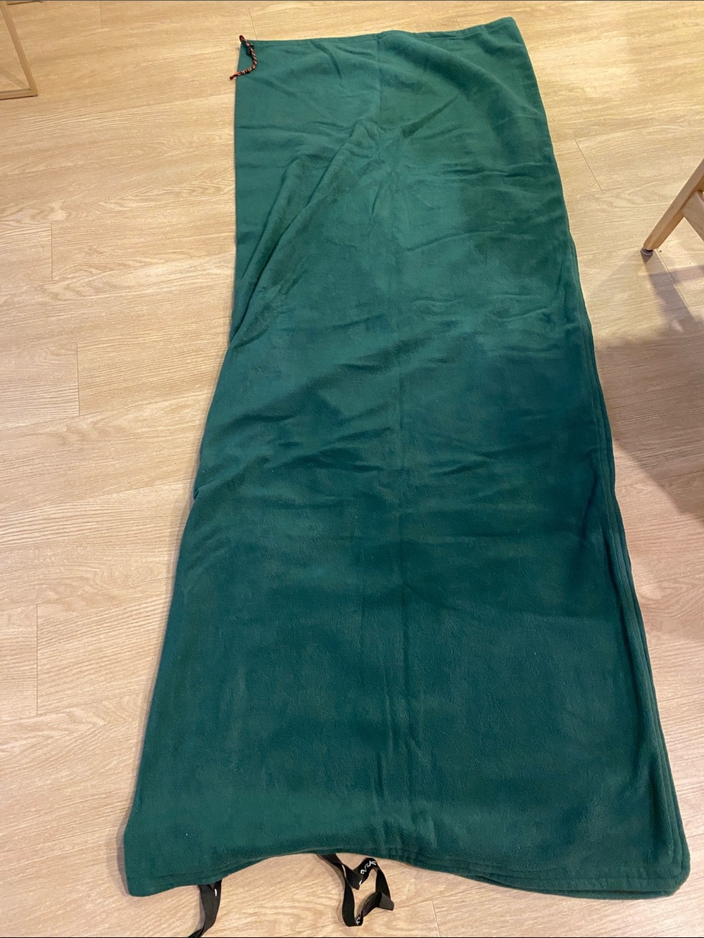 Ozark Trail Dark Green fleece sleeping bag with zipper